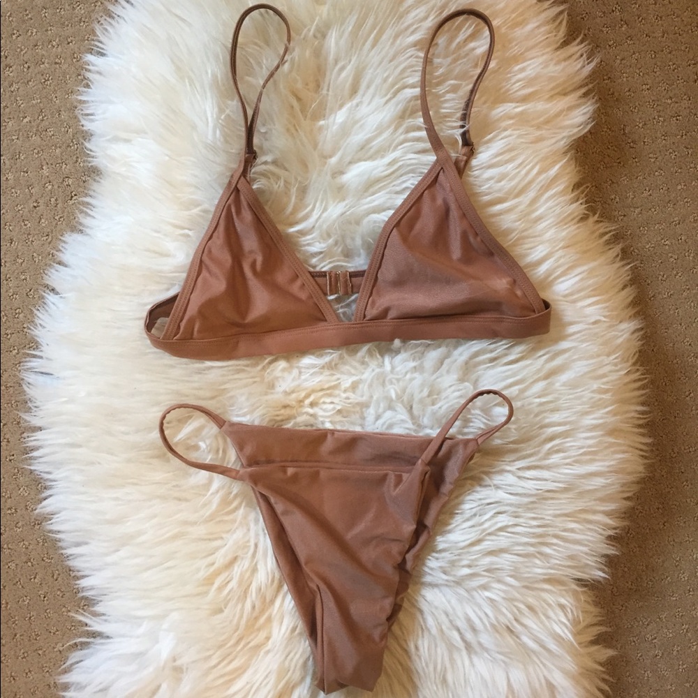 NWOT Simple Bronze Bikini